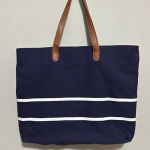 White House Black Market Canvas Tote